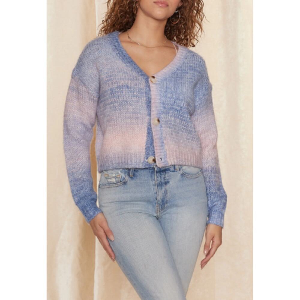 Raga Women Ombre Striped Chunky Cardigan in size 3X